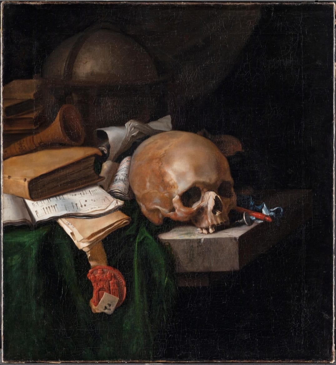 Koleksiyon: Pieter van der Willigen - Vanitas Still Life - KMS1884 - Statens Museum for Kunst